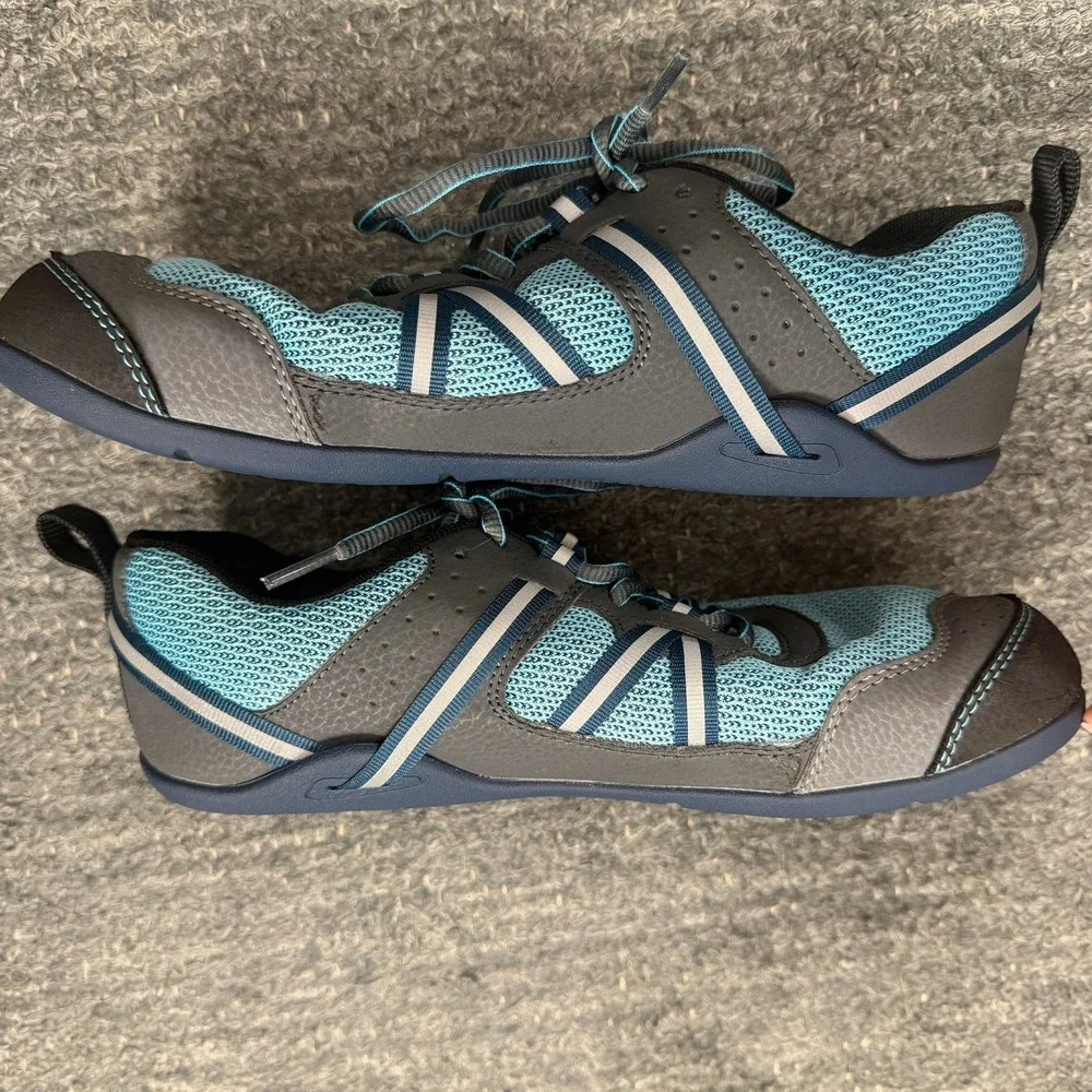 Xero Shoes Women 8.5 Prio Trainer Blue Barefoot Training Sneaker Minimalist